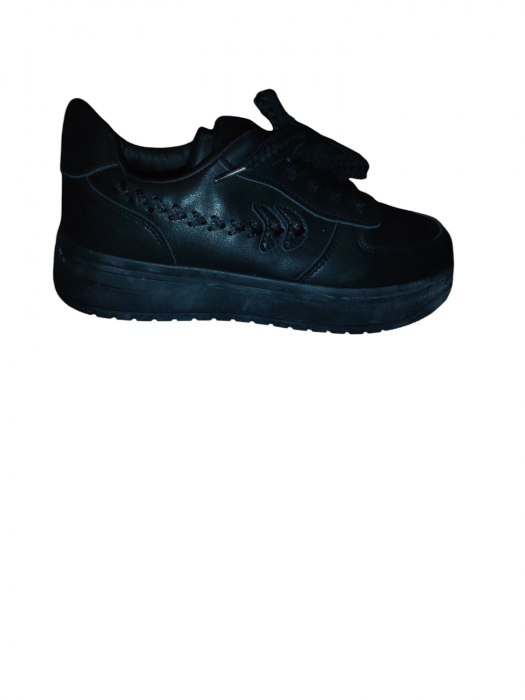 Adidasi negri cu talpa inalta BLACK [3]