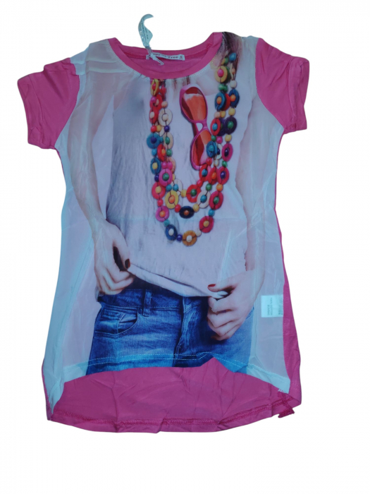 Tricou fetite din 100 % bumbac 8-16 ANI [2]