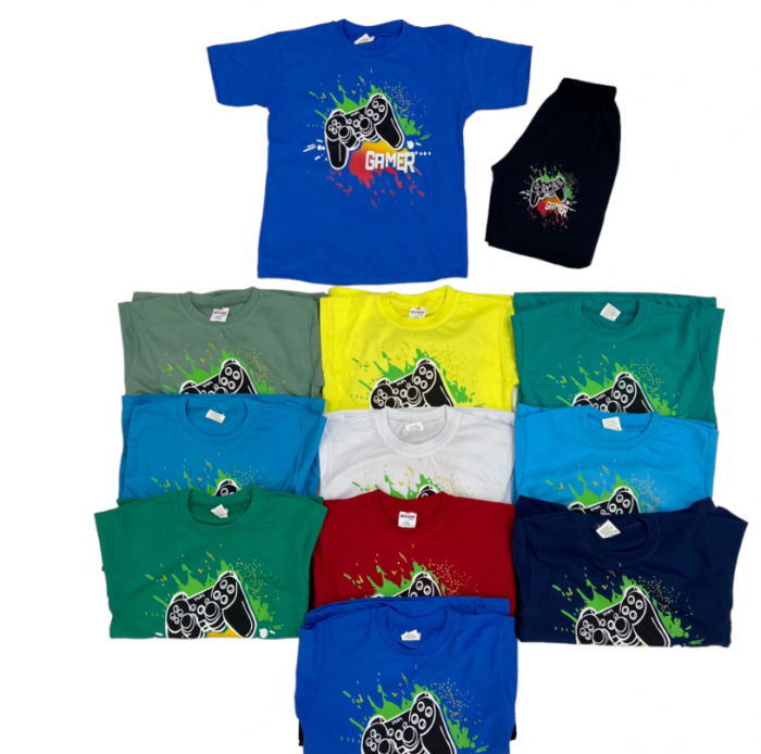 Compleu baieti  din bumbac- Gamer [1]