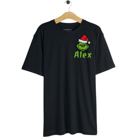 Tricou Barbat Brodat Grinch si Nume [1]