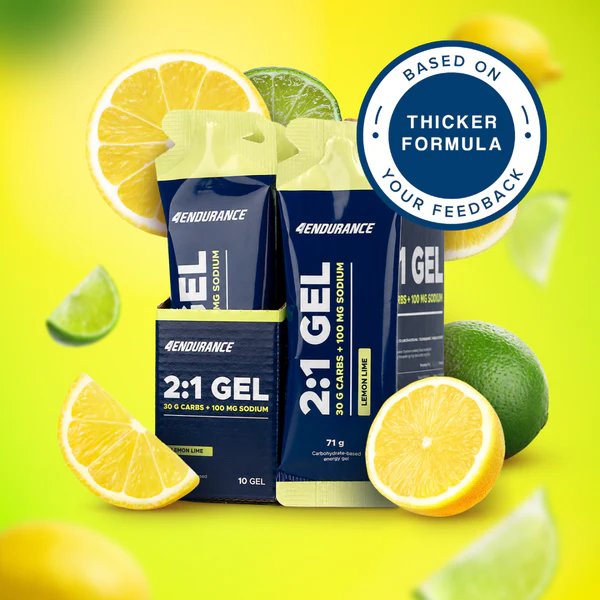 Gel de carbohidrati cu aroma lamaie verde, 4Endurance Gel 30, set 10x71g [3]