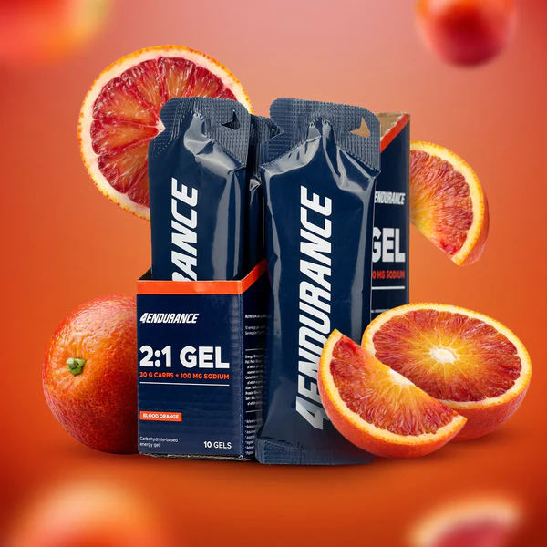 Gel de carbohidrati cu aroma portocale rosii, 4Endurance Gel 30, set 10x71g [2]