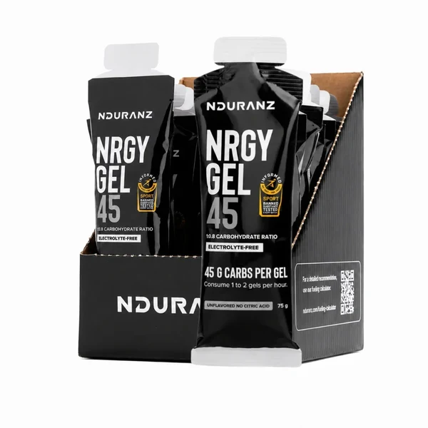 Geluri - Gel de carbohidrati, NDURANZ Nrgy Gel 45, fără aromă, set 16x75g