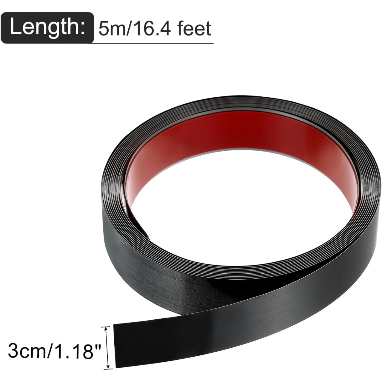 banda decorativa inox autoadeziva negru periat enzoria [2]