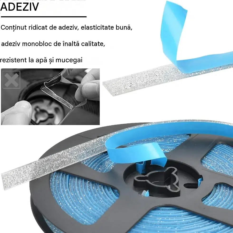 banda etansare autoadeziva glitter argintiu 8mm enzoria [3]