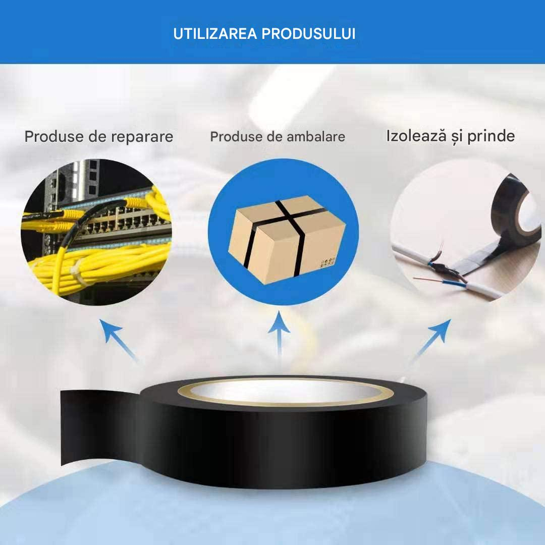 banda izolatoare cabluri electrice negru 13.7 m 16 mm Enzoria [8]