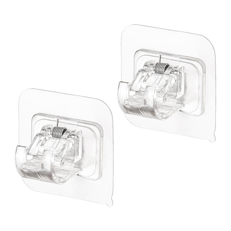 suport autoadeziv bara perdea transparent 7x7 cm Enzoria [4]