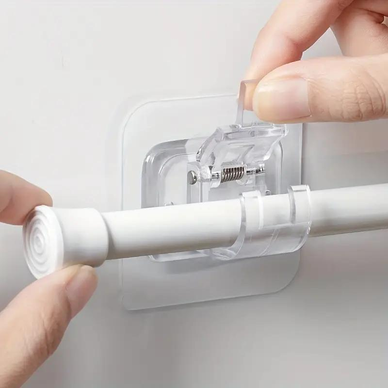 suport autoadeziv bara perdea transparent 7x7 cm Enzoria [2]