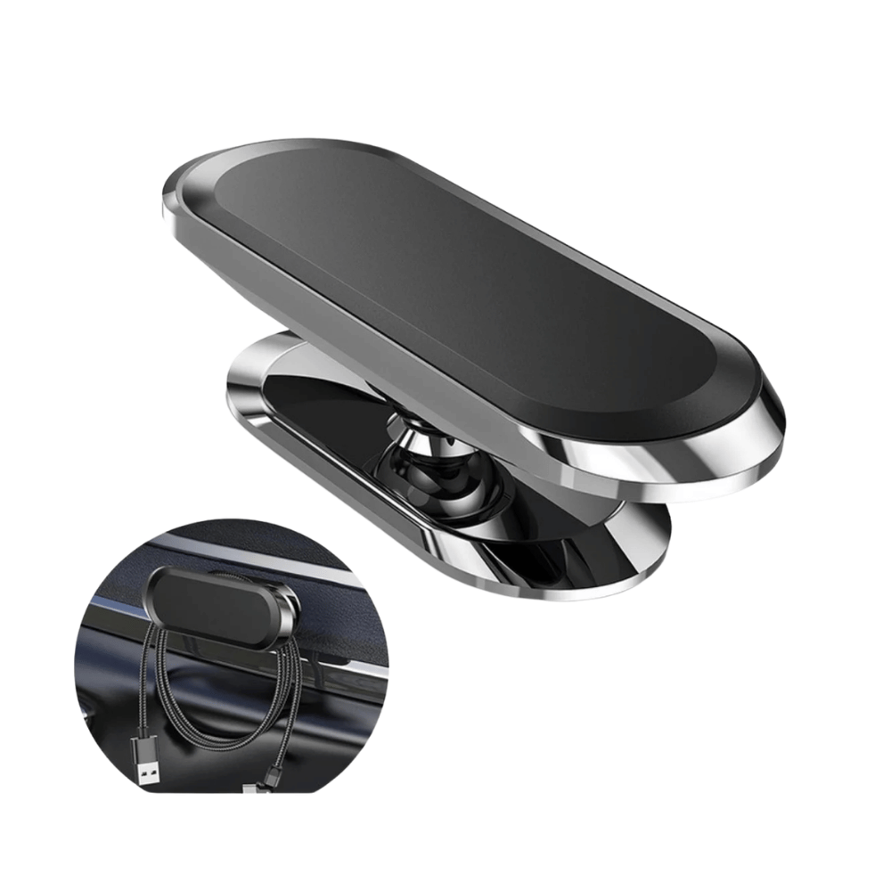 suport telefon magnetic autoadeziv negru lucios Enzoria [3]