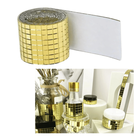 Benzi Decorative - banda adeziva decorativa oglinda auriu Enzoria