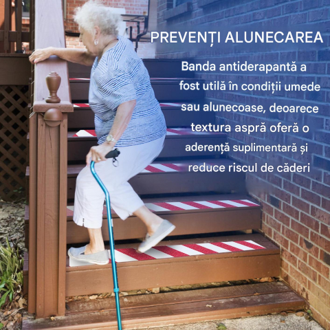 banda antiderapanta abraziva alb rosu 5cm x 5m Enzoria [7]