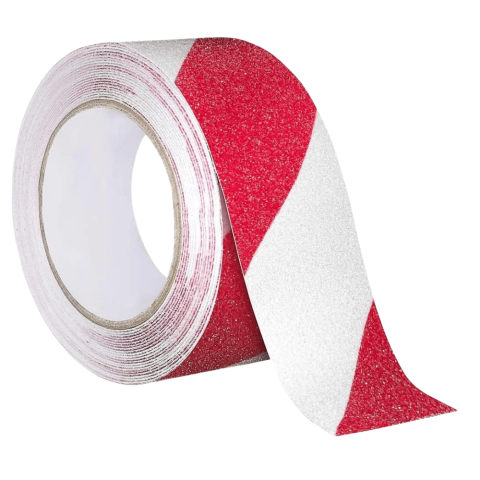 banda antiderapanta abraziva alb rosu 5cm x 5m Enzoria [1]