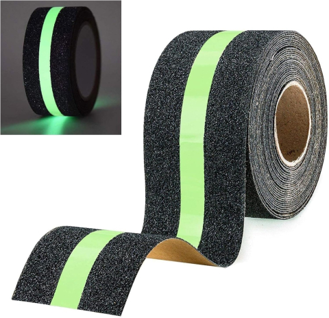 banda antiderapanta fosforescenta negru verde 5cm 5m Enzoria [1]