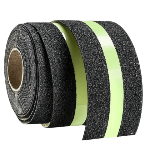 banda antiderapanta fosforescenta negru verde 5cm 5m Enzoria [6]