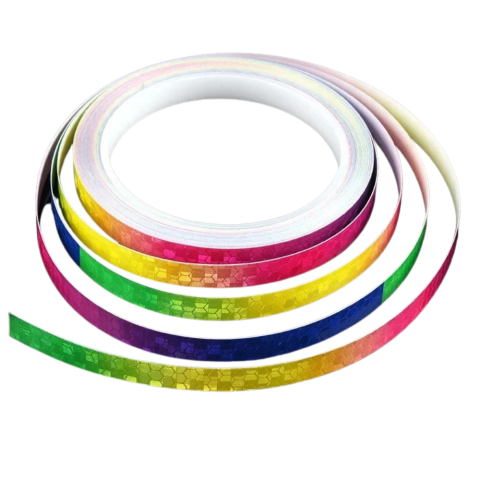 Benzi Autoadezive Utilitare - banda autoadeziva reflectorizanta multicolor 1cm 8m enzoria