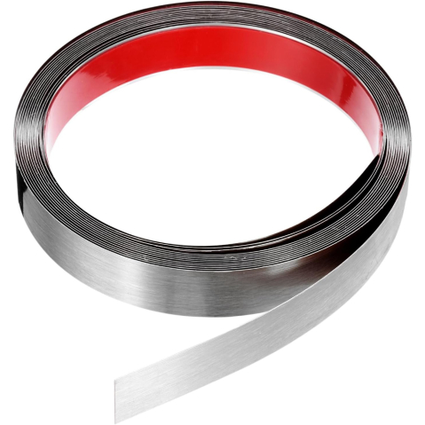 Benzi Decorative - banda decorativa adeziva inox nichelat argintiu periat Enzoria