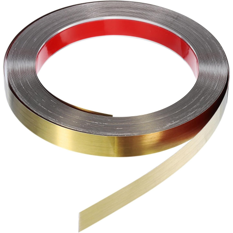 Toate Produsele - banda decorativa adeziva inox auriu periat 2cm enzoria