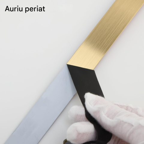 banda decorativa adeziva inox auriu periat 2cm enzoria [4]