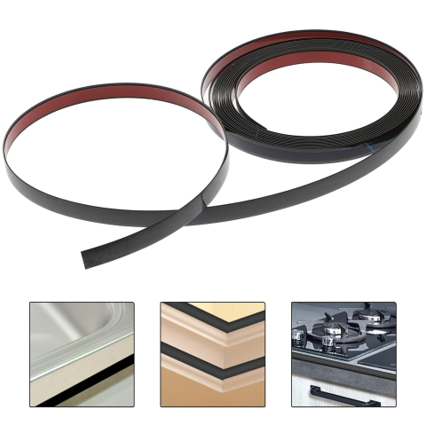 banda decorativa autoadeziva 1.1 cm negru Enzoria [2]