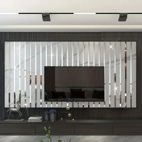 banda decorativa inox oglinda argintiu enzoria [5]