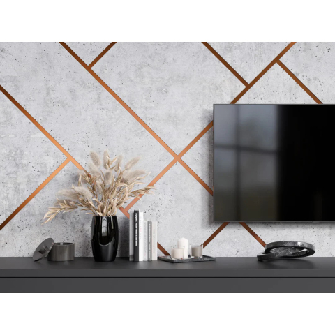 banda decorativa autoadeziva inox rose gold 2cm enzoria [5]