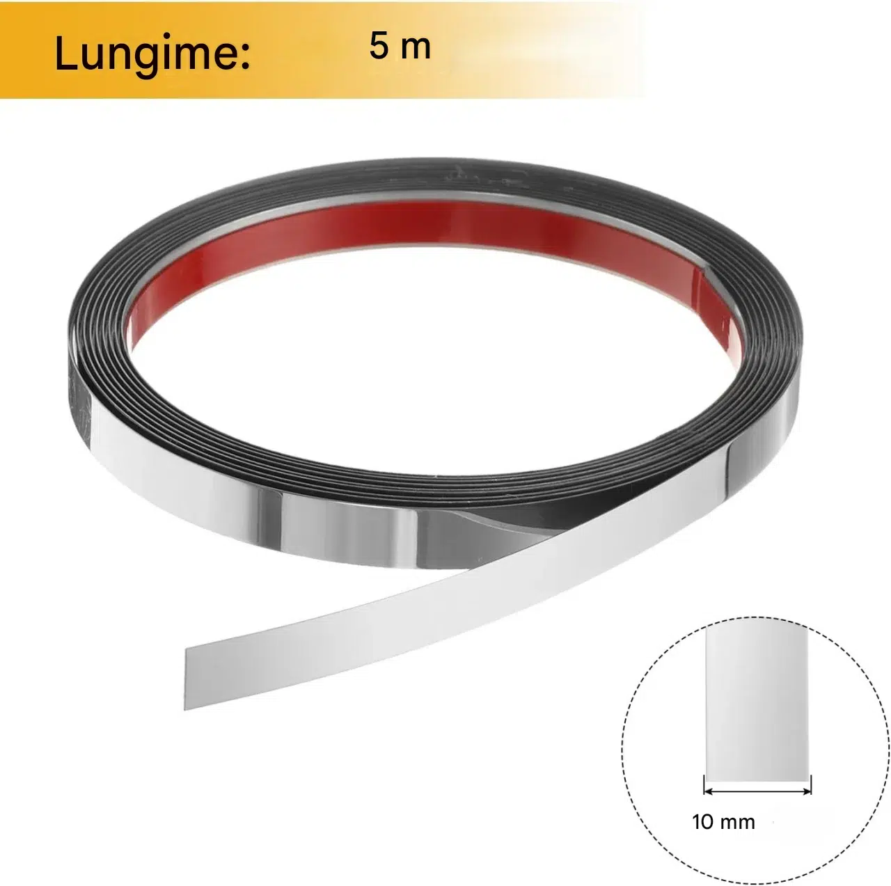 banda decorativa inox autoadeziva argintiu enzoria [1]