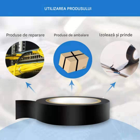 banda izolatoare cabluri electrice negru 13.7 m 16 mm Enzoria [7]