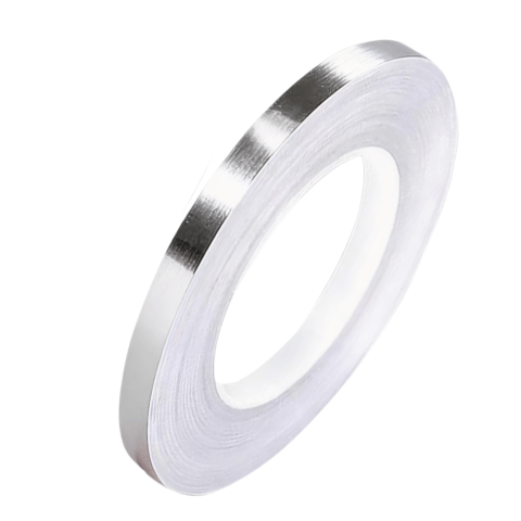 Benzi Decorative - banda pentru rosturi si imbinari argintie 1cm 50m Enzoria