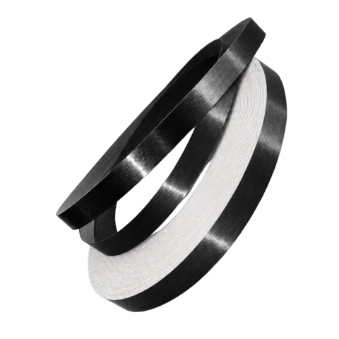 Benzi Decorative - banda rosturi imbinari negru 1cm 50m Enzoria
