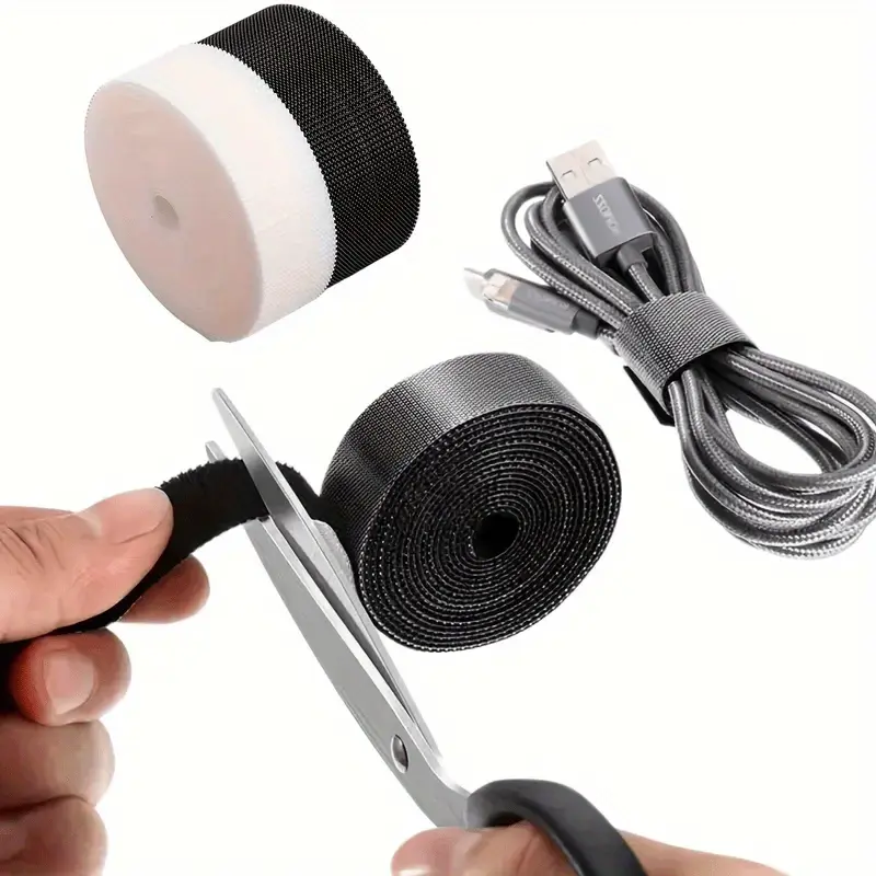 banda velcro organizare cabluri negru enzoria [3]