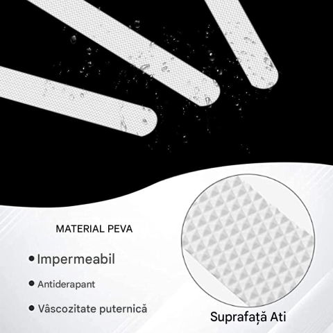 set 12 benzi antiderapante silicon transparent Enzoria [8]