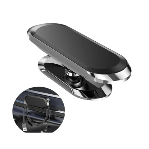 suport telefon magnetic autoadeziv negru lucios Enzoria [2]