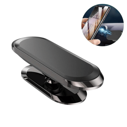 Suporturi Autoadezive - suport telefon magnetic autoadeziv negru lucios Enzoria