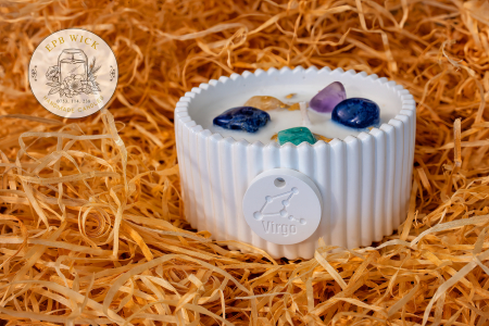 Produse - Lumânarea Zodiac — Fecioară ♍: 23 august – 22 septembrie (Element: Pământ)