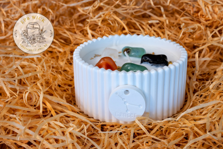 Produse - Lumânarea Zodiac — Rac ♋: 21 iunie – 22 iulie (Element: Apă)