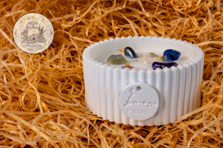 Produse - Lumânarea Zodiac - Pești ♓: 19 februarie – 20 martie (Element: Apă)
