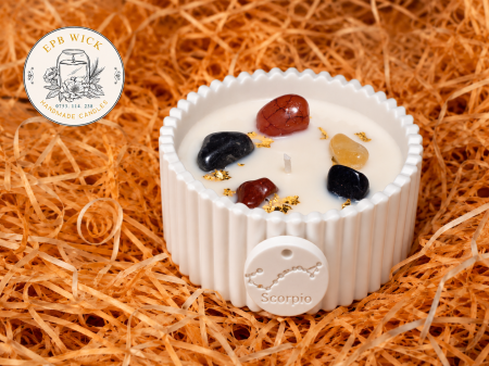 Produse - Lumânarea Zodiac — ♓ Scorpion (23 octombrie – 21 noiembrie) – Element: Apă