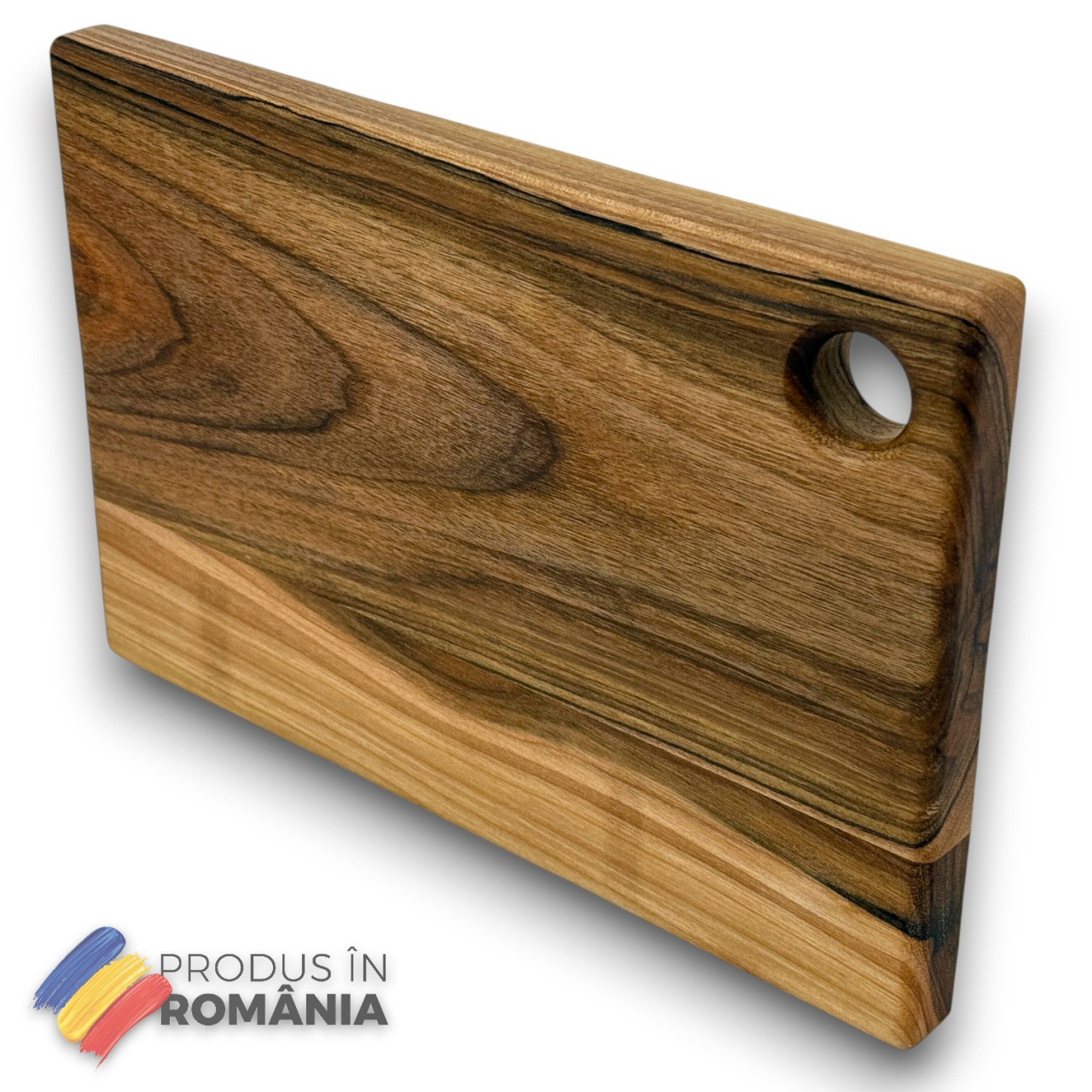 Tocator din lemn masiv de nuc european, Fund de bucatarie pentru taiat/servire, calitate superioara, 30x20 cm [2]