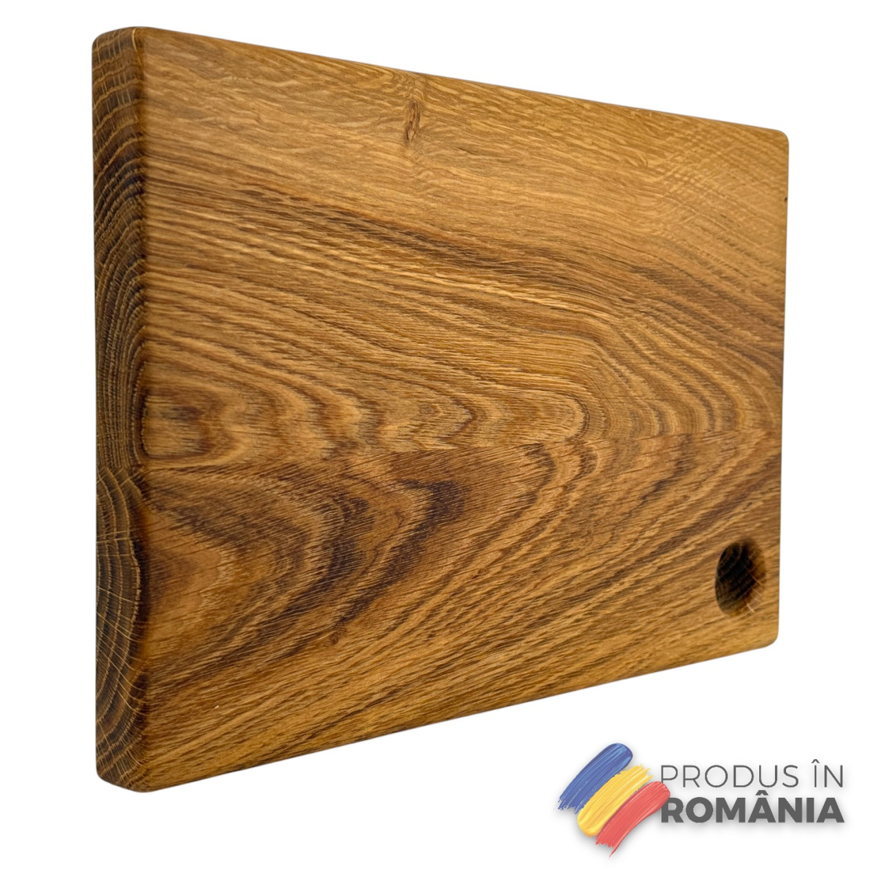 Tocator din lemn masiv de stejar, Fund de bucatarie pentru taiat/servire, calitate superioara, 30x20 cm [8]