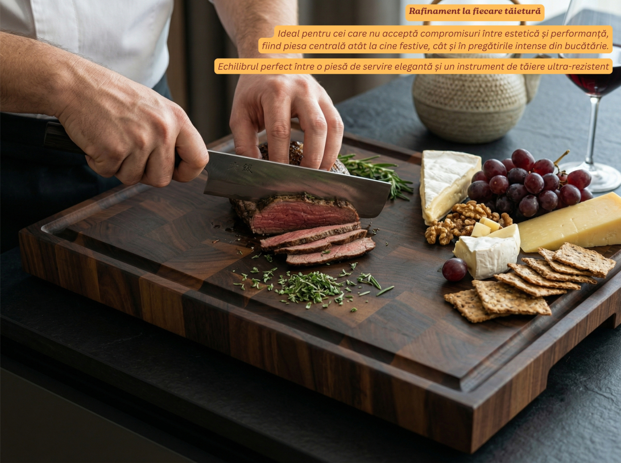 Tocator Profesional End Grain Nuc American EpiCraft 40x30x4 cm [3]