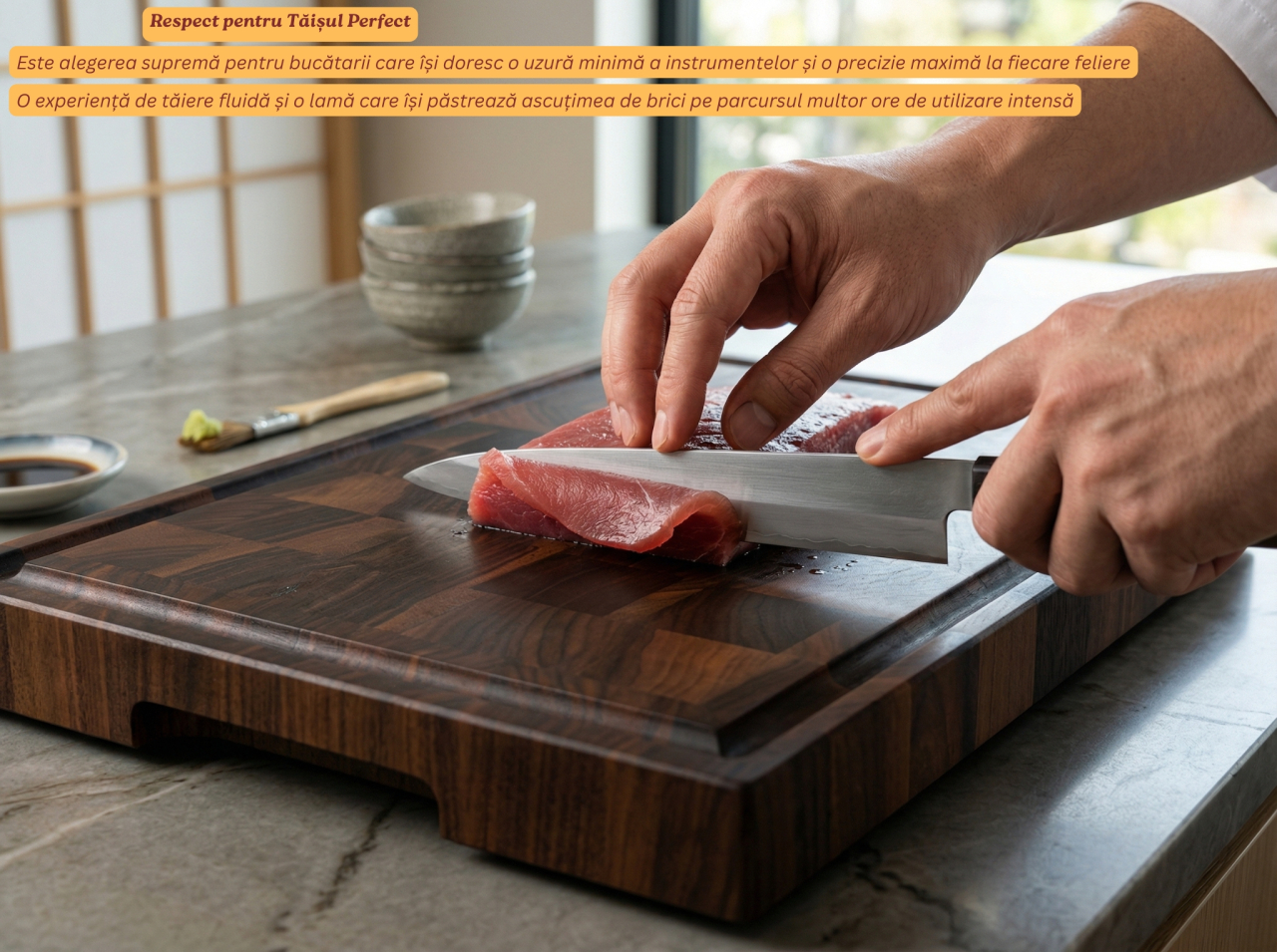 Tocator Profesional End Grain Nuc American EpiCraft 40x30x4 cm [8]