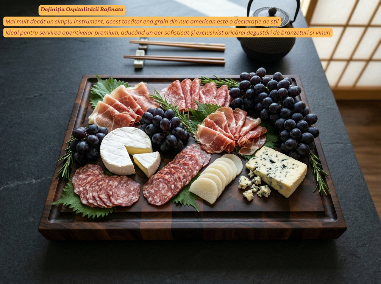 Tocator Profesional End Grain Nuc American EpiCraft 40x30x4 cm [5]