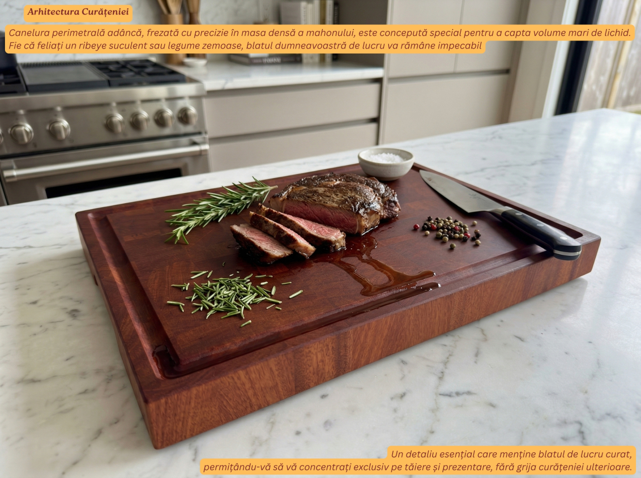 Tocator Profesional End Grain Mahon EpiCraft 40x30x4 cm [3]