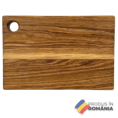 Tocator din lemn masiv de stejar, Fund de bucatarie pentru taiat/servire, calitate superioara, 30x20 cm [8]