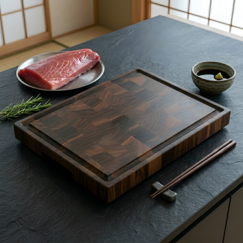 Tocătoare End Grain - Tocator Profesional End Grain Nuc American EpiCraft 40x30x4 cm