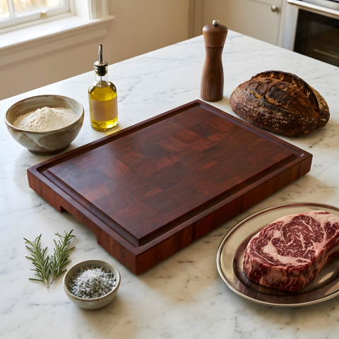 Tocătoare End Grain - Tocator Profesional End Grain Mahon EpiCraft 40x30x4 cm