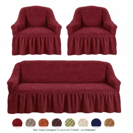 Set Huse Scaune, Canapea, Fotolii - husa-coltar