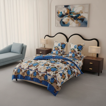 Lenjerii Bumbac - traditional-albastru