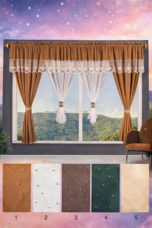 Draperii / Perdele - Set 2 in 1 Draperie + Perdea ( 400x160cm ) x186