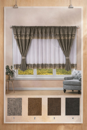 Draperii / Perdele - Set 2 in 1  Draperii + Perdea ( 400x150cm ) x159